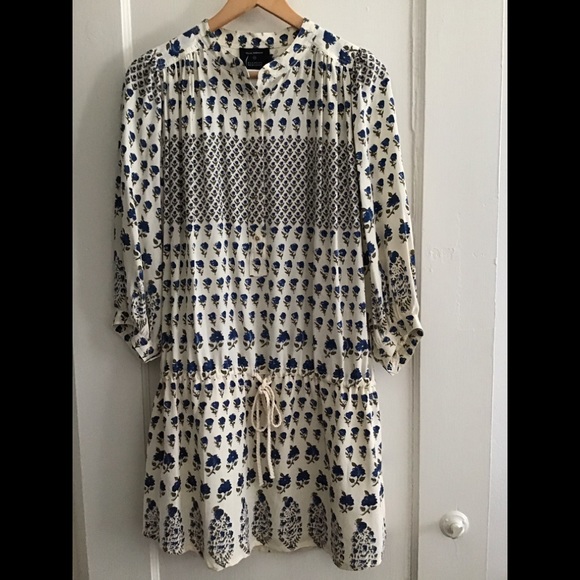 Ulla Johnson Silk Floral Button Tie Dress EUC - Picture 1 of 7